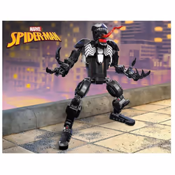 LEGO Marvel Venom Figure  76230 Fully Articulated Super Villain Action Toy  Spider-Man Universe Collectible Set  Alien Toys for Boys and Girls