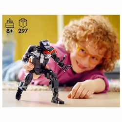 LEGO Marvel Venom Figure  76230 Fully Articulated Super Villain Action Toy  Spider-Man Universe Collectible Set  Alien Toys for Boys and Girls - Additional view 4