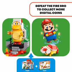 LEGO Super Mario Lava Wave Ride Expansion Set 71416  with Fire Bro and - Additional view 4