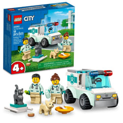 LEGO City Vet Van Rescue 60382  Toy Animal Ambulance  Learning Toy Playset for Kids 4 Plus Years Old with 2 Veterinary Minifigures  Dog & Cat Figures
