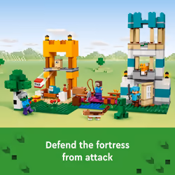LEGO Minecraft The Crafting Box 4.0 21249 Building Toy Set  Custom-Build Playset Featuring Classic Bricks  Figures and Game Accessories  Model Guides
