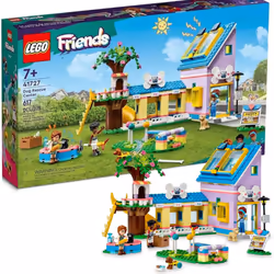 LEGO Friends Dog Rescue Center 41727 Pet Animal Playset for Kids with Autumn and Zac Mini-Dolls Toy Vet Set Sensory Toy fo ...