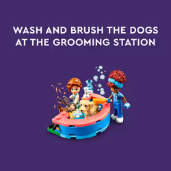 LEGO Friends Dog Rescue Center 41727  Pet Animal Playset for Kids with Autumn and Zac Mini-Dolls  Toy Vet Set  Sensory Toy for Kids Ages 7 Plus Years