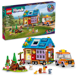 LEGO Friends Mobile Tiny House 41735  Forest Camping Dollhouse Pretend Play Set with Toy Car to Enjoy The Great Outdoors  Includes Leo & Liann Friends