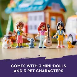 LEGO Friends Mobile Tiny House 41735  Forest Camping Dollhouse Pretend Play Set with Toy Car to Enjoy The Great Outdoors  Includes Leo & Liann Friends