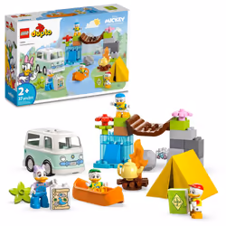 LEGO DUPLO Disney Mickey and Friends Camping Adventure 10997 Toddler Building Toy Set Features 4 DUPLO Toy Figures: Daisy Du ...