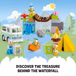 LEGO DUPLO Disney Mickey and Friends Camping Adventure 10997 Toddler Building Toy Set  Features 4 DUPLO Toy Figures: Daisy Duck  Huey  Dewey and Louie - Additional view 4