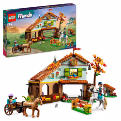 Lego Friends Autumns Horse Stable 41745 Building Toy Role-Play Fun for Kids Ages 7+ with 2 Mini-Dolls and 2 Horses Carriag ...