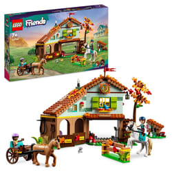 Lego Friends Autumns Horse Stable 41745 Building Toy  Role-Play Fun for Kids Ages 7+  with 2 Mini-Dolls and 2 Horses  Carriage and Riding Accessories