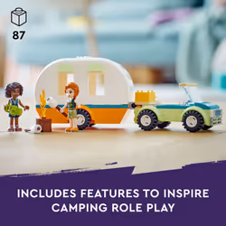 LEGO Friends Holiday Camping Trip 41726  Toy Caravan with Car  Toy Cam