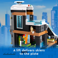 LEGO City Ski and Climbing Center 60366 Building Toy Set  3-Level Buil