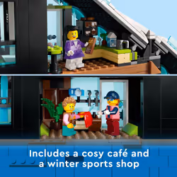 LEGO City Ski and Climbing Center 60366 Building Toy Set  3-Level Buil