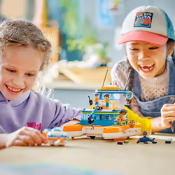 LEGO Friends Sea Rescue Boat 41734 Building Toy Set for Boys & Girls A