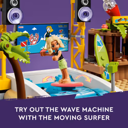 LEGO Friends Beach Amusement Park 41737 Building Toy Set  A Technical Project for Older Kids Ages 12+  with Spinning Carousel  Wave Machine and Shooti - Additional view 3