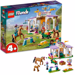 LEGO Friends Horse Training 41746 Toddler Building Toy Great Birthday Gift for Ages 4+ with 2 Mini-Dolls Stable 2 Horse Ch ...