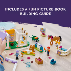 LEGO Friends Horse Training 41746 Toddler Building Toy  Great Birthday Gift for Ages 4+ with 2 Mini-Dolls  Stable  2 Horse Characters and Animal Care - Additional view 4