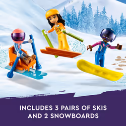 LEGO Friends Holiday Ski Slope and Caf? 41756 Building Toy Set  Creative Fun for Ages 9+ with 3 Mini-Dolls and Lots of Accessories  A Gift for Kids Wh - Additional view 4