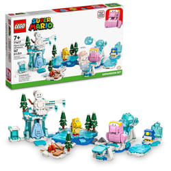 LEGO Super Mario Fliprus Snow Adventure Expansion Set 71417  Toy for Kids to Combine with Starter Course  with Freezie and Baby