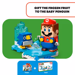 LEGO Super Mario Fliprus Snow Adventure Expansion Set 71417  Toy for Kids to Combine with Starter Course  with Freezie and Baby