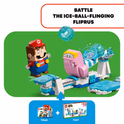 LEGO Super Mario Fliprus Snow Adventure Expansion Set 71417  Toy for Kids to Combine with Starter Course  with Freezie and Baby - Additional view 4