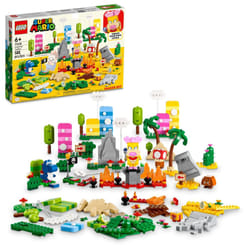 LEGO Super Mario Creativity Toolbox Maker Set 71418  Create Your Own Levels with Figures  Grass  Desert and Lava Builds  Starter Course Expansion  Toy