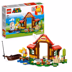 LEGO 71422 Super Mario Mario Picnic Expansion Set  Building Toy with Yoshi Figure  Combine with Starter Pack  Gift Idea for C ...