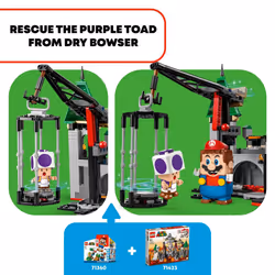 LEGO Super Mario Dry Bowser Castle Battle Expansion Set  Buildable Game with 5 Super Mario Figures  Collectible Playset to Combine with a Starter Cour