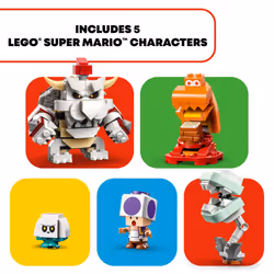 LEGO Super Mario Dry Bowser Castle Battle Expansion Set  Buildable Game with 5 Super Mario Figures  Collectible Playset to Combine with a Starter Cour
