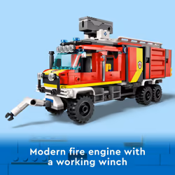LEGO City Fire Command Unit 60374  Rescue Fire Engine Toy Set  Ultramo