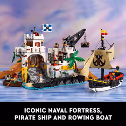 LEGO Icons Eldorado Fortress Building Kit  Pirate Gift  Includes Pirat
