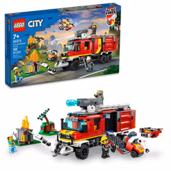 LEGO City Fire Command Unit 60374 Rescue Fire Engine Toy Set Ultramo