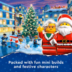 LEGO City 2023 Advent Calendar 60381 Christmas Holiday Countdown Playset  Gift Idea to Countdown to Adventure with Daily Collectible Surpris