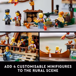 LEGO Ideas A-Frame Cabin 21338 Collectible Display Set  Buildable Model Kit for Adults  Gift for Nature and Architecture Lovers  Includes 4 Customizab