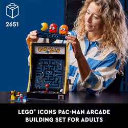 LEGO Icons PAC-Man Arcade Building Kit  Build a Replica Model of a Classic Video Game  Nostalgic Gift Idea for Fans of Retro Video Games and Retro D?c