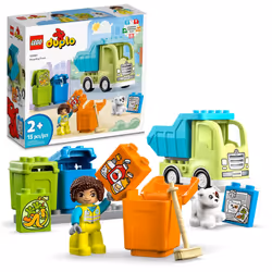 LEGO DUPLO Town Recycling Truck 10987 Building Toy Set  Learn Through Play with This STEM Creative Birthday Gift for Toddlers ...