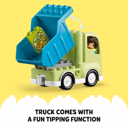 LEGO DUPLO Town Recycling Truck 10987 Building Toy Set  Learn Through Play with This STEM Creative Birthday Gift for Toddlers  Boys  Girls Ages 2+  Co - Additional view 4