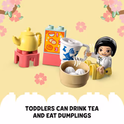 LEGO DUPLO Learn About Chinese Culture 10411 Bricks Set with Toy Panda and Family Figures  Educational Learning Toys for Toddlers Age 2 Plus Years Old