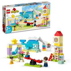 LEGO DUPLO Town Dream Playground 10991 Building Toy Set for Toddlers  Boys and Girls  Hands-on STEM Learning About Letters and Numbers Through Imagina