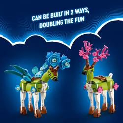 LEGO DREAMZzz Stable of Dream Creatures 71459 Fantasy Animal Toy Set for Kids  2 Building Options to Create Mythical Flying Pegasus or Forest Guardian