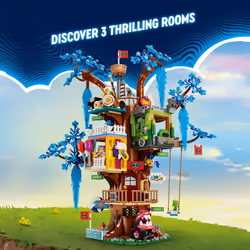 LEGO DREAMZzz Fantastical Tree House 71461 Features 3 Detailed Rooms