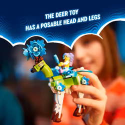 LEGO DREAMZzz Stable of Dream Creatures 71459 Fantasy Animal Toy Set for Kids  2 Building Options to Create Mythical Flying Pegasus or Forest Guardian