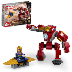 LEGO Marvel Iron Man Hulkbuster vs. Thanos 76263 Building Toy Set with Thanos and Iron Man Figures  Hulkbuster Toy with Posable Mech for Super Hero Ba