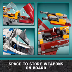 Lego Star Wars: Ahsoka New Republic E-Wing vs. Shin Hatis Starfighter - Additional view 3