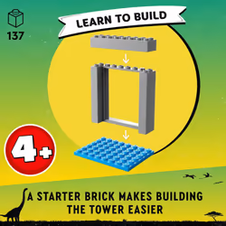 LEGO Jurassic Park Velociraptor Escape 76957 Learn to Build Dinosaur Toy for Boys and Girls; Gift for Kids Aged 4 and Up Featuring a Buildable Dinosau - Additional view 4
