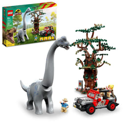 LEGO Jurassic World Brachiosaurus Discovery 76960 Jurassic Park 30th Anniversary Dinosaur Toy; Featuring a Large Dinosaur Figure and Brick Built Jeep