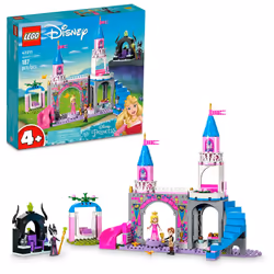 LEGO Disney Princess Aurora's Castle Building Toy Set 43211 Disney Princess Toy with Sleeping Beauty  Prince Philip and Malef ...
