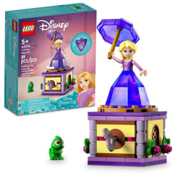 LEGO Disney Princess Twirling Rapunzel 43214 Building Toy with Diamond Dress Mini-Doll and Pascal The Chameleon Figure  Wind Up Toy Rapunzel  Disney C