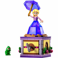 LEGO Disney Princess Twirling Rapunzel 43214 Building Toy with Diamond Dress Mini-Doll and Pascal The Chameleon Figure  Wind Up Toy Rapunzel  Disney C