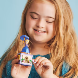 LEGO Disney Princess Twirling Rapunzel 43214 Building Toy with Diamond Dress Mini-Doll and Pascal The Chameleon Figure  Wind Up Toy Rapunzel  Disney C