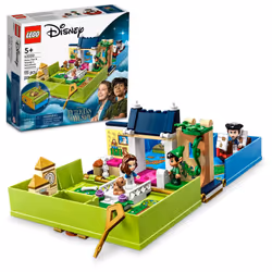 LEGO Disney Peter Pan & Wendy's Storybook Adventure 43220 Portable Playset with Micro Dolls and Pirate Ship  Travel Toy for K ...